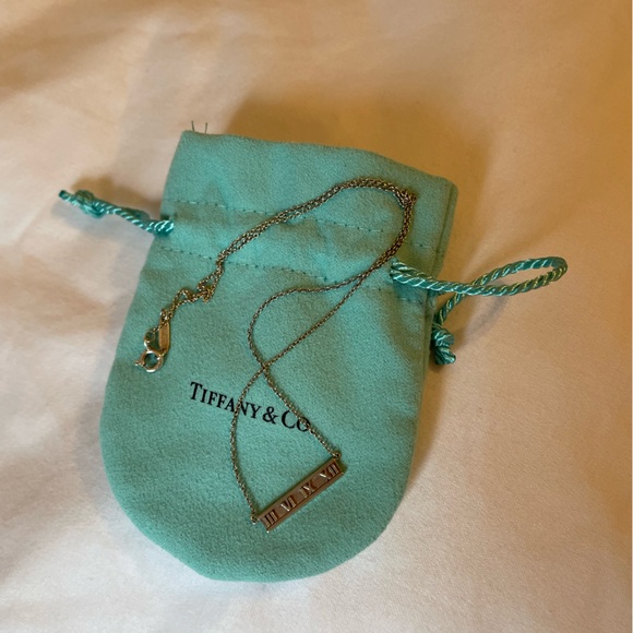 Tiffany&Co. Atlas Collection 925 Bar Necklace - Picture 1 of 7